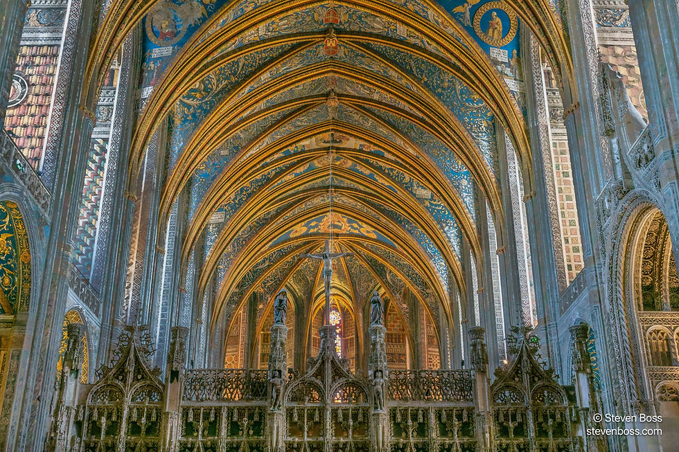 Cathédrale Sainte-Cécile d'Albi - interior view #6, Albi, France