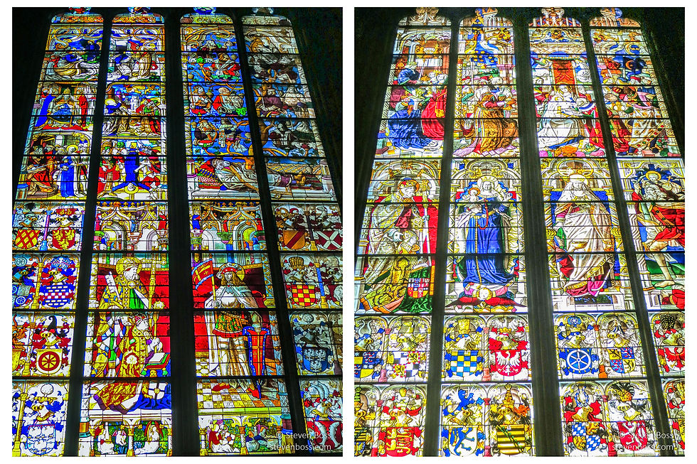 Cologne Cathedral - stained glass windows #1 & #2, Cologne, Germany