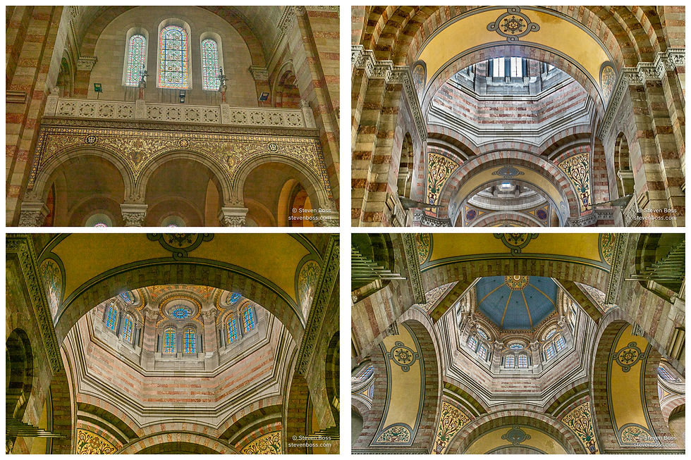 Cathédrale Sainte-Marie-Majeure - interior view #3, #4, #5 & #6, Marseille