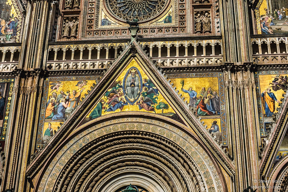 Duomo di Orvieto - façade - closer up, Orvieto