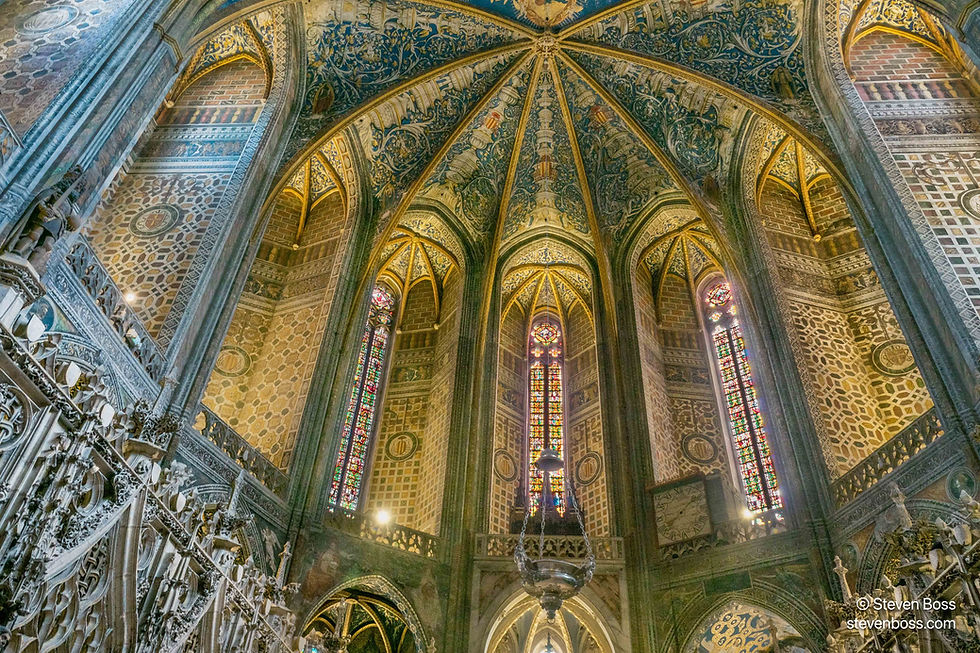 Cathédrale Sainte-Cécile d'Albi - interior view #8, Albi, France