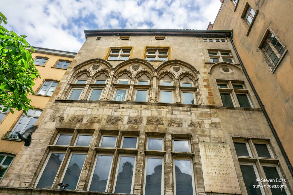 The façade of Maison Thomassin, Lyon