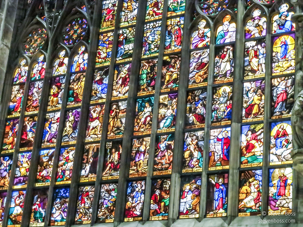 Milan Cathedral - stained glass #3, Milan, Italy