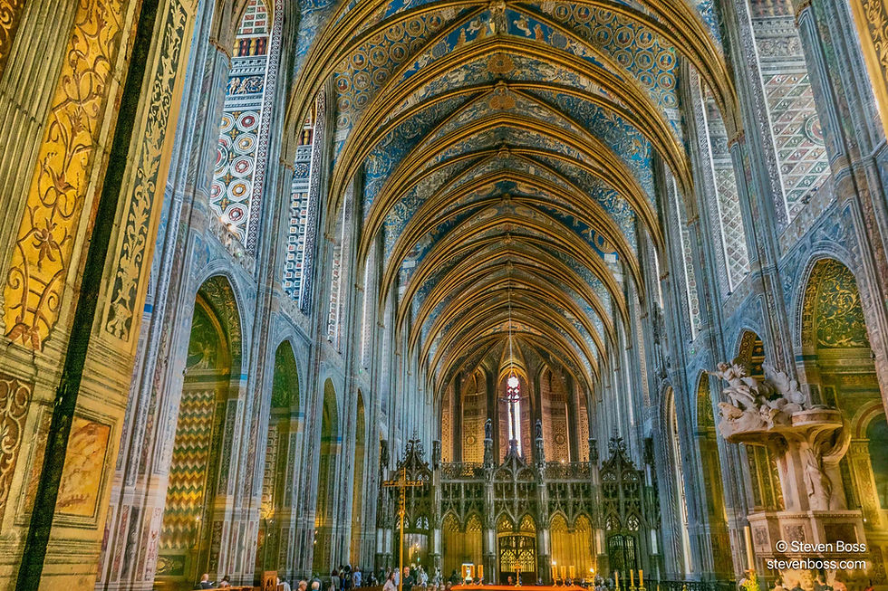 Cathédrale Sainte-Cécile d'Albi - interior view #5, Albi, France
