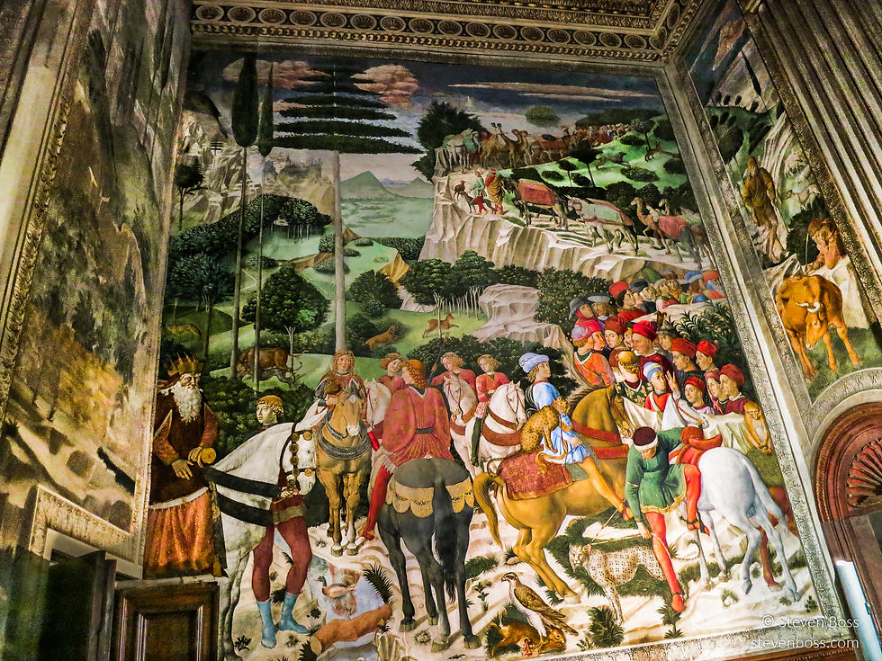 Palazzo Medici Riccardi - Cappella dei Magi #4 - wall fresco, Firenze, Italy