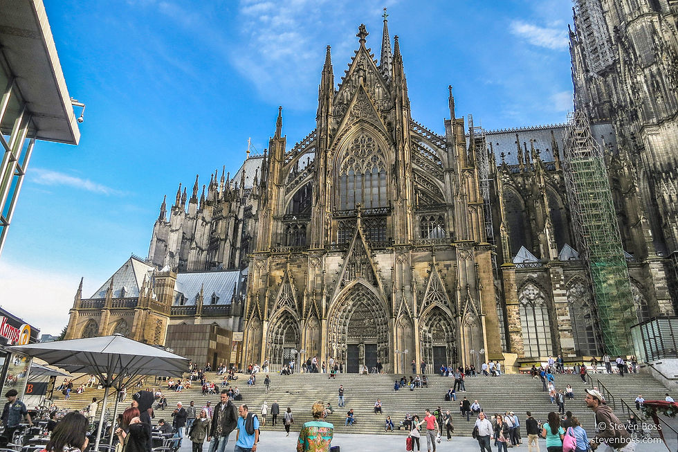 Cologne Cathedral - view of the north façade #2, Cologne, Germany