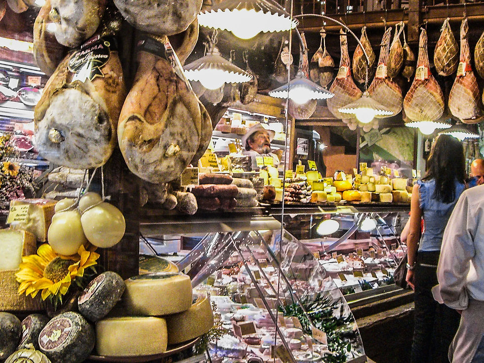 Through the window of the cheese monger #4, Bologna