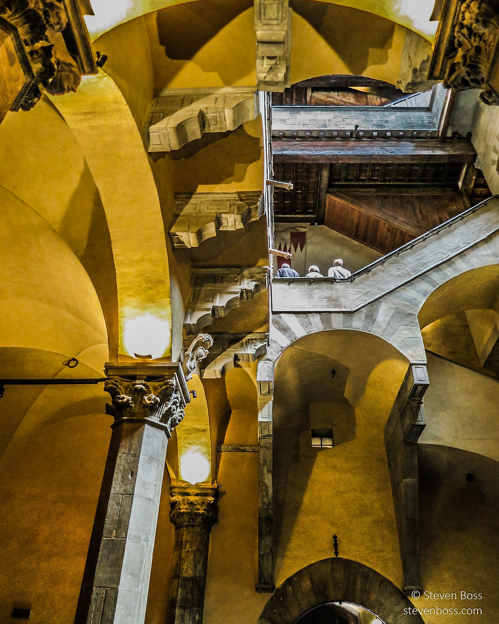Palazzo Davanzati - an Escheresque view of the stairs #7, Firenze, Italy