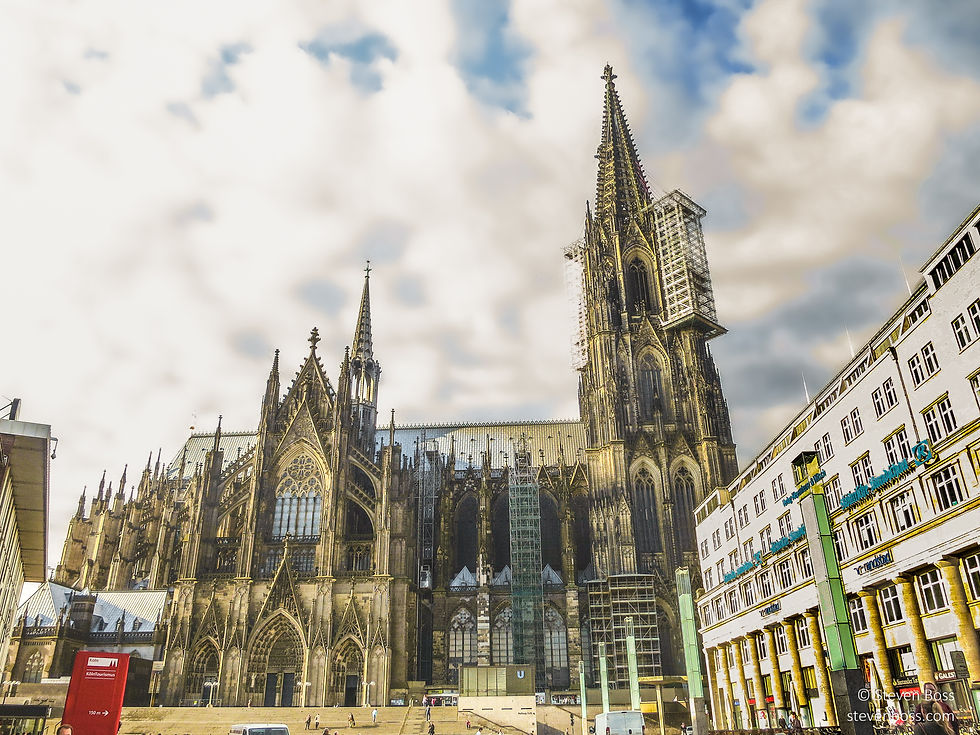 Cologne Cathedral - view of the north façade #1, Cologne, Germany