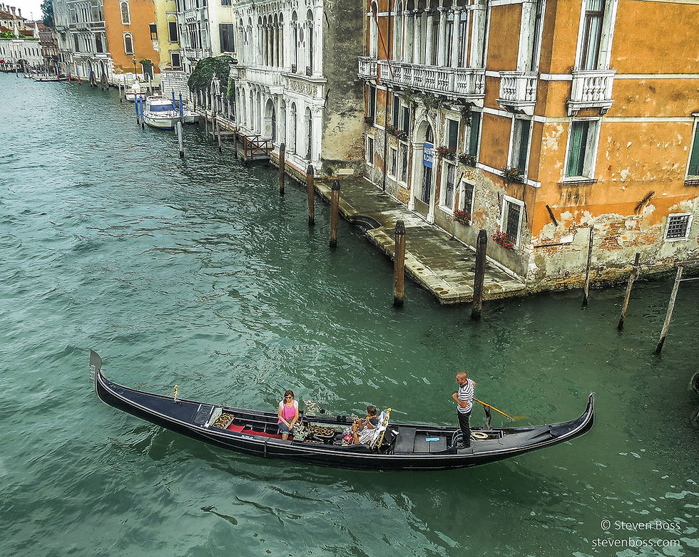 Gondoliers on the Grand Canal #1, Venice, Italy
