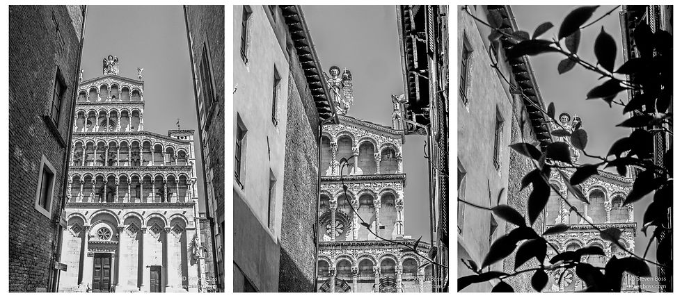 Chiesa di San Michele in Foro up the street #4, #5 & #6, Lucca, Italy