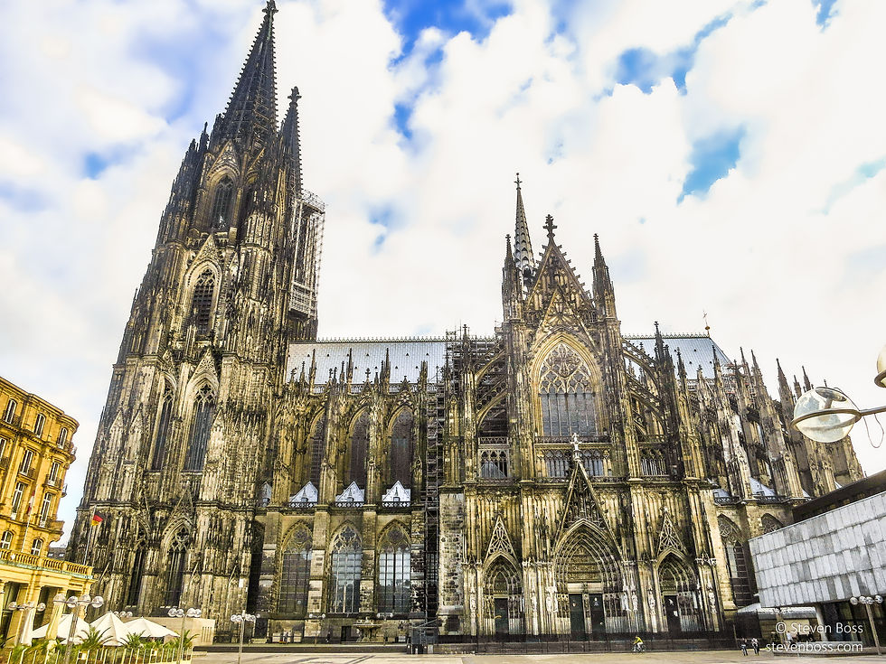 Cologne Cathedral - view of the south façade, Cologne, Germany