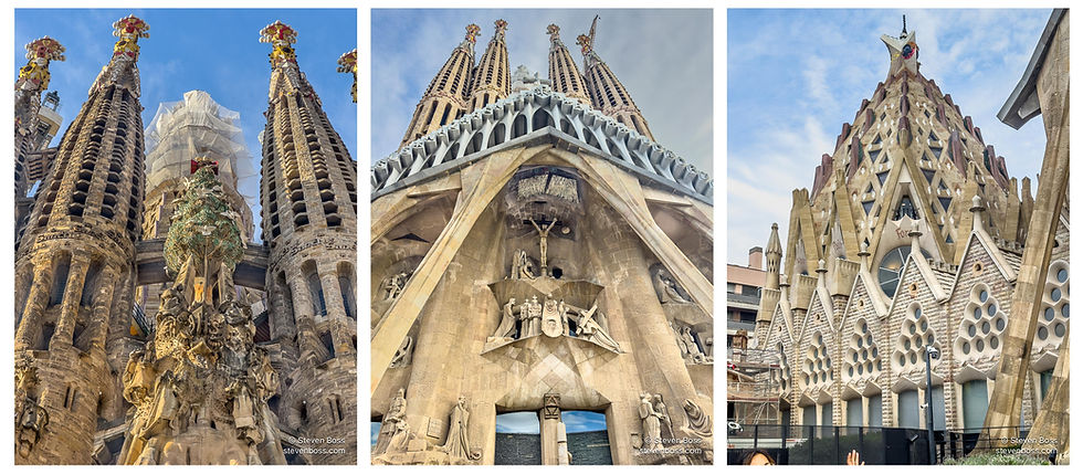 Basílica de la Sagrada Família - Exterior #7, #8 & #9, Barcelona, Spain