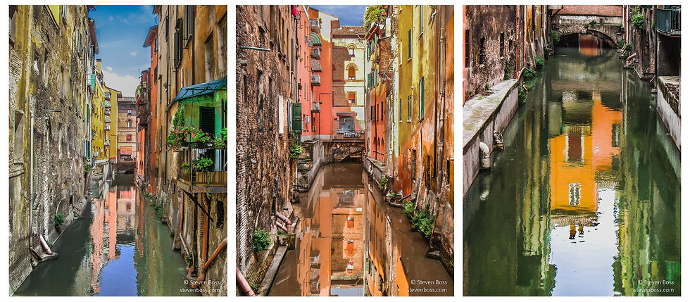 Canal view #7, #8 & #9, Bologna