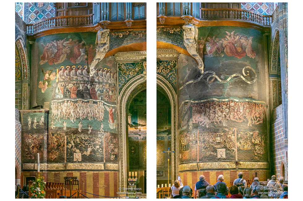 Cathédrale Sainte-Cécile d'Albi - interior view #21 & #22, Albi, France