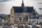 Église Saint Eustache from over the rooftops, Paris, France