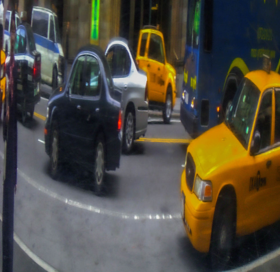 Mini cars race around Grand Central, New York, NY