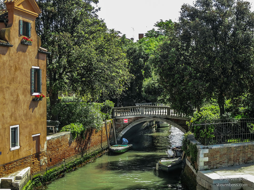 Ponte dei Giardini on Rio de San Isepo at the Giardini della Biennale, Venice, Italy