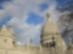 Basilique du Sacré Cœur - looking up to the Réservoir de Montmartre & the basilica, Paris, France