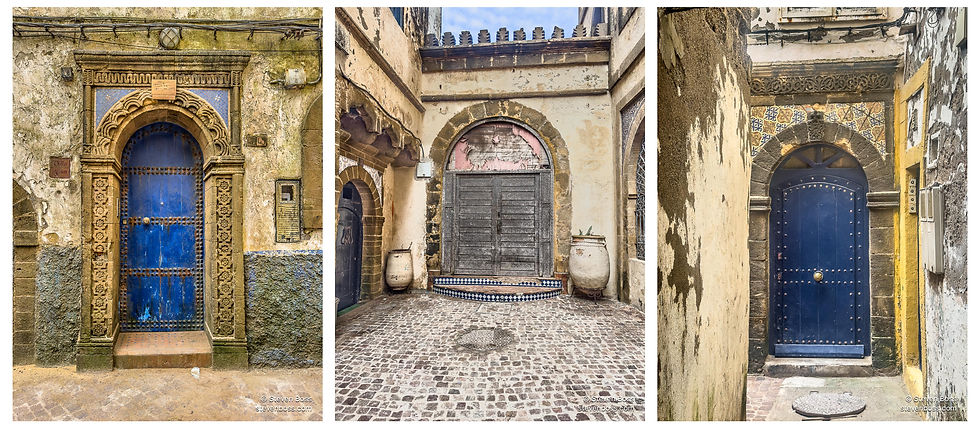 An entryway of note #1, #2 & #3, Essaouira