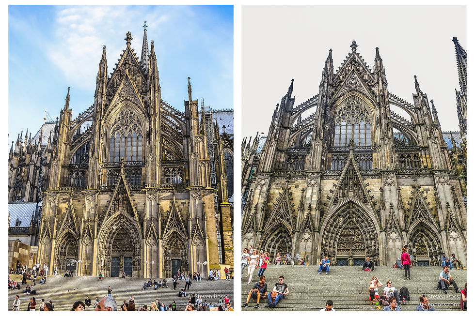 Cologne Cathedral - view of the north façade #3 & #4, Cologne, Germany