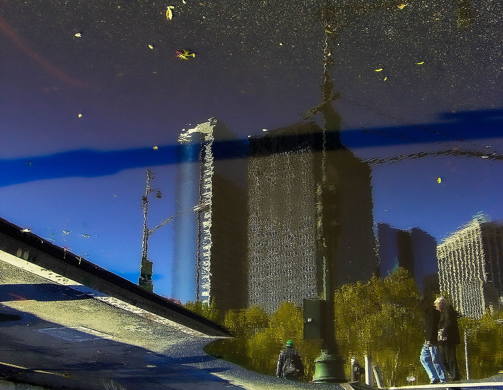 Reflection on a puddle #1: , New York, NY