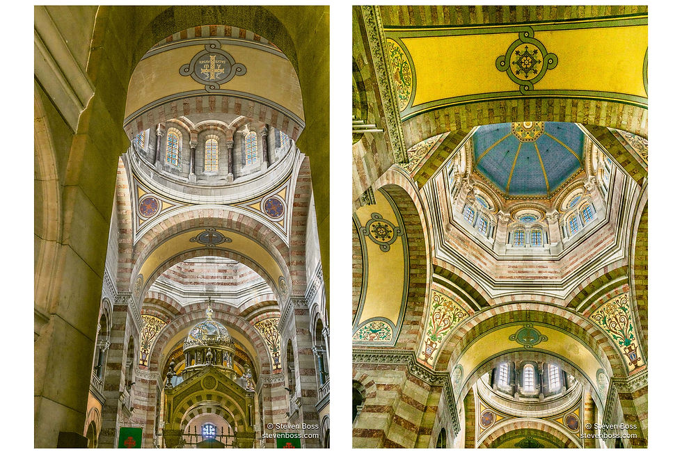 Cathédrale Sainte-Marie-Majeure - interior view #7 & #8, Marseille