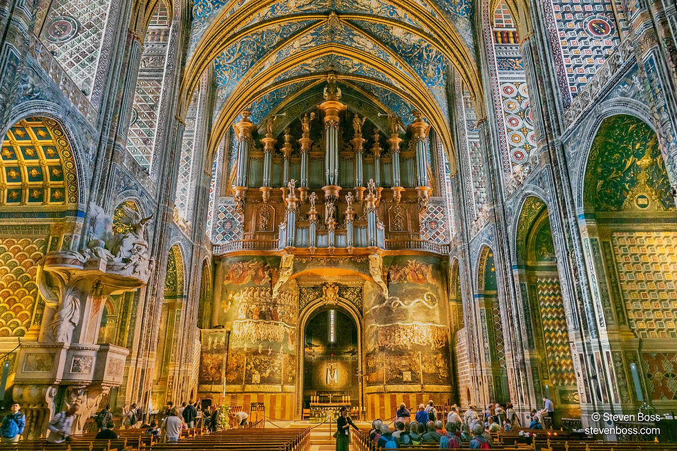 Cathédrale Sainte-Cécile d'Albi - Interior view #1, Albi, France