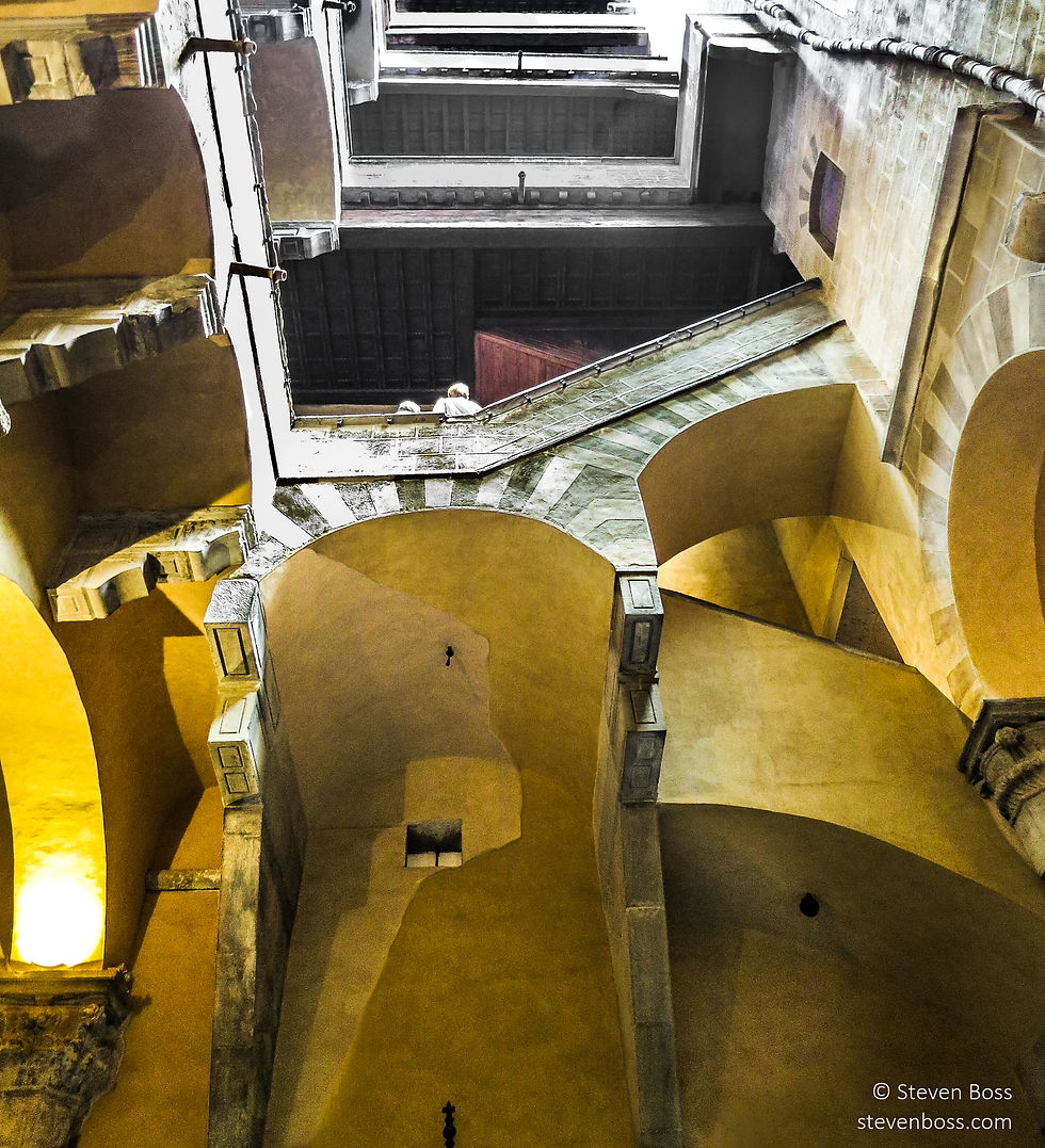 Palazzo Davanzati - an Escheresque view of the stairs #1, Firenze, Italy