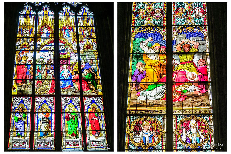 Cologne Cathedral - stained glass windows #5 & #6, Cologne, Germany