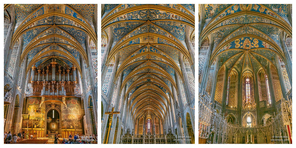 Cathédrale Sainte-Cécile d'Albi - Interior view #2, #3 & #4, Albi, France