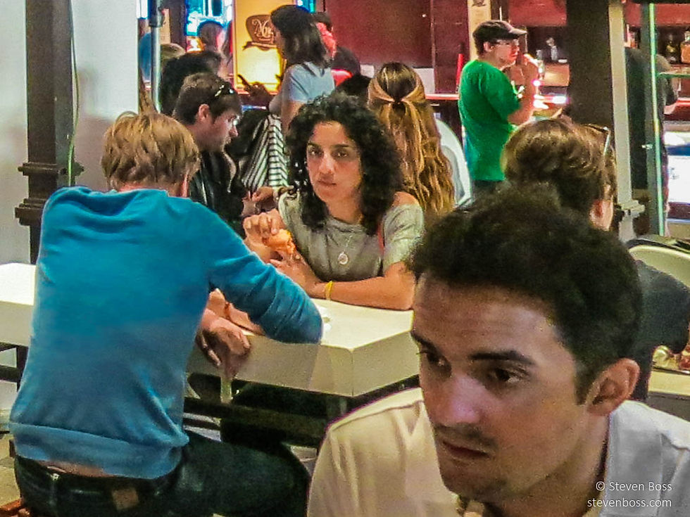 Mercado de San Miguel #4 - snacking - a painterly view, Madrid, Spain