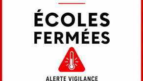 Canicule : Fermeture des écoles à partit du 25/06/26 à midi