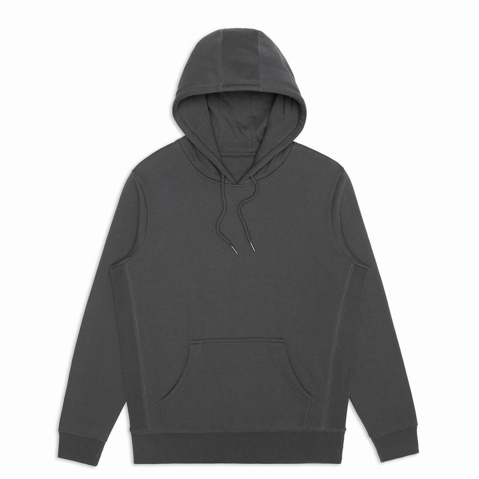 Slate Heavyweight Organic Brushed Hood Unisex by Kofa Goods