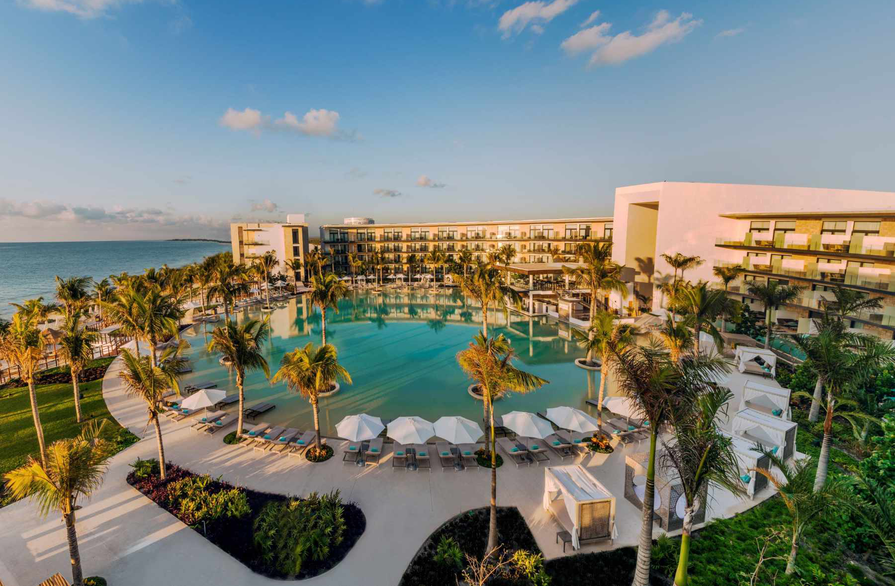 Haven Riviera Cancun's pools overlooking the Caribbean