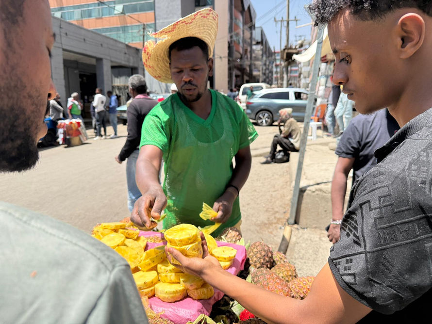 Äthopien, Tagesausflug nach Adis Abeba, auf dem Markt