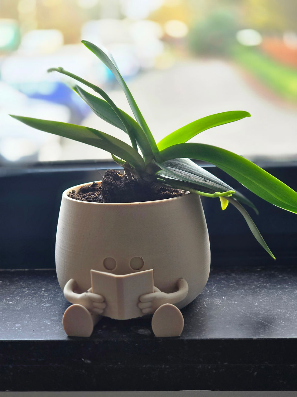 Thumbnail: Happy pot met een boek in cadeaudoos