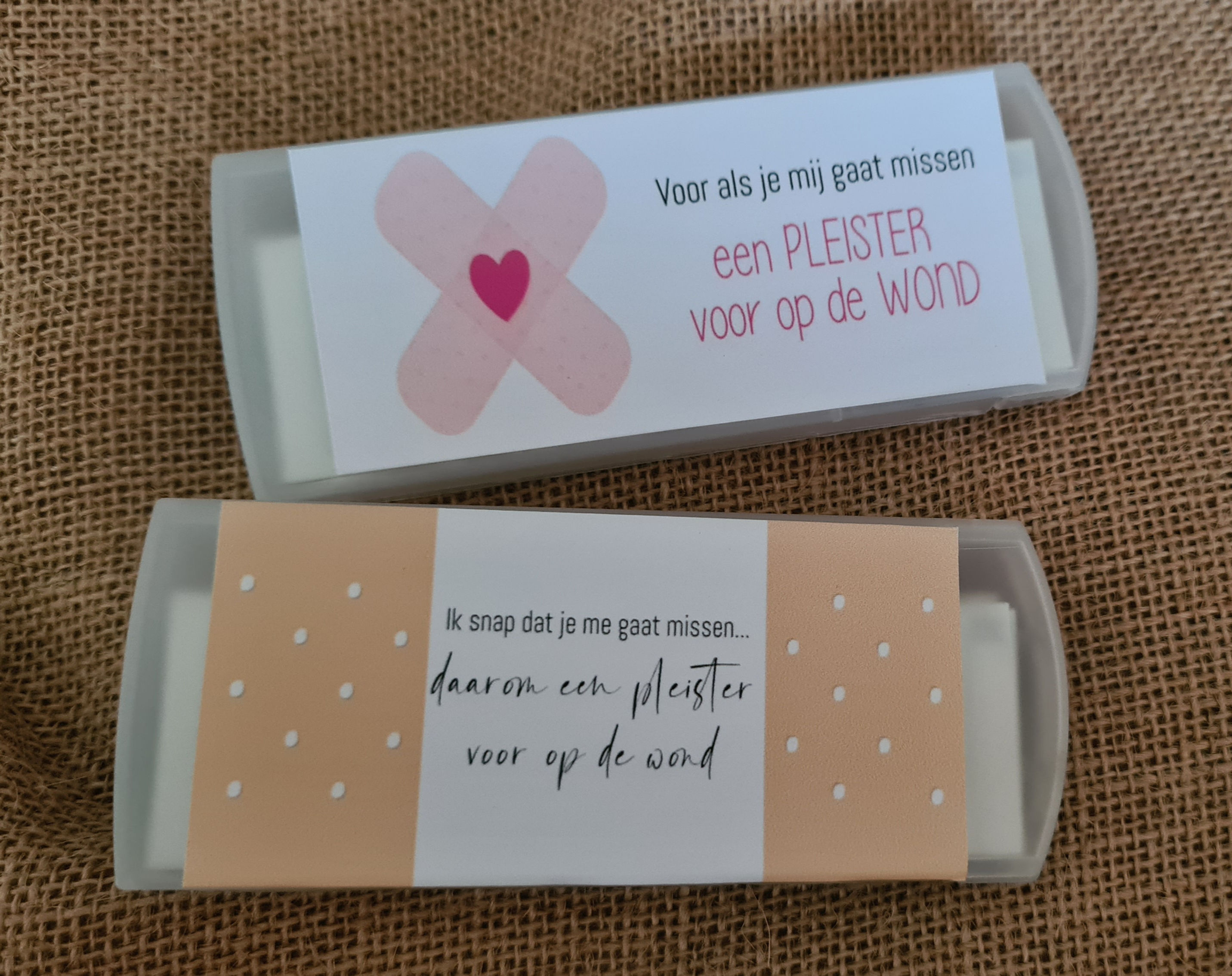 Doosje pleisters (afscheid)