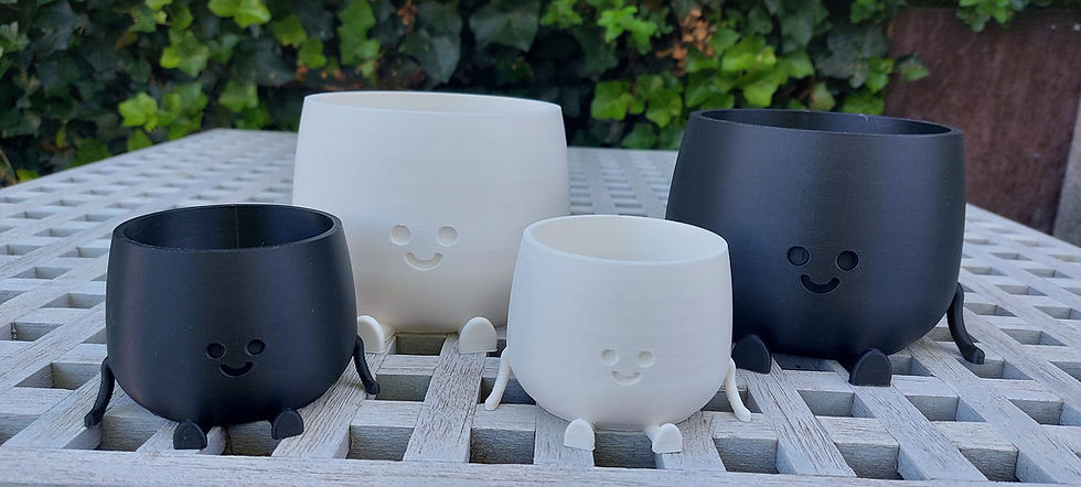 Thumbnail: HAPPY pot : Klein of grote versie