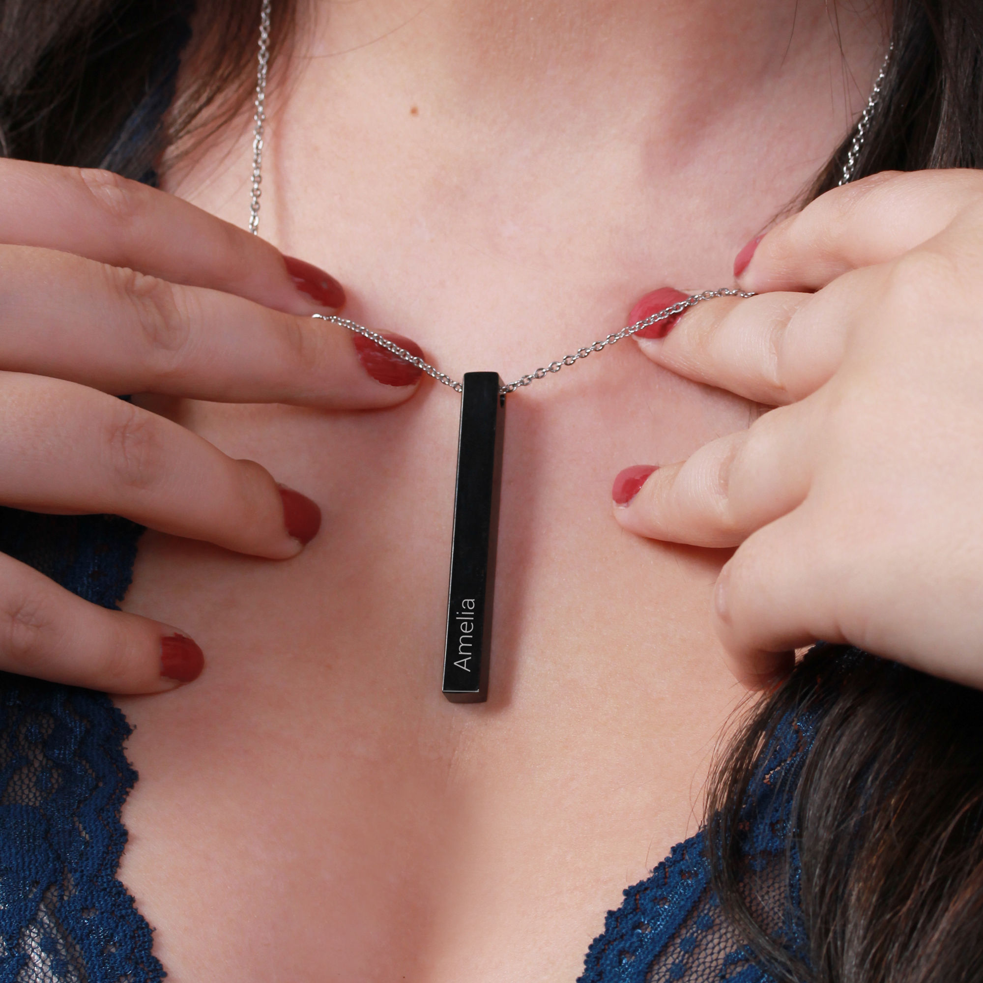 Bar Pendant Necklace