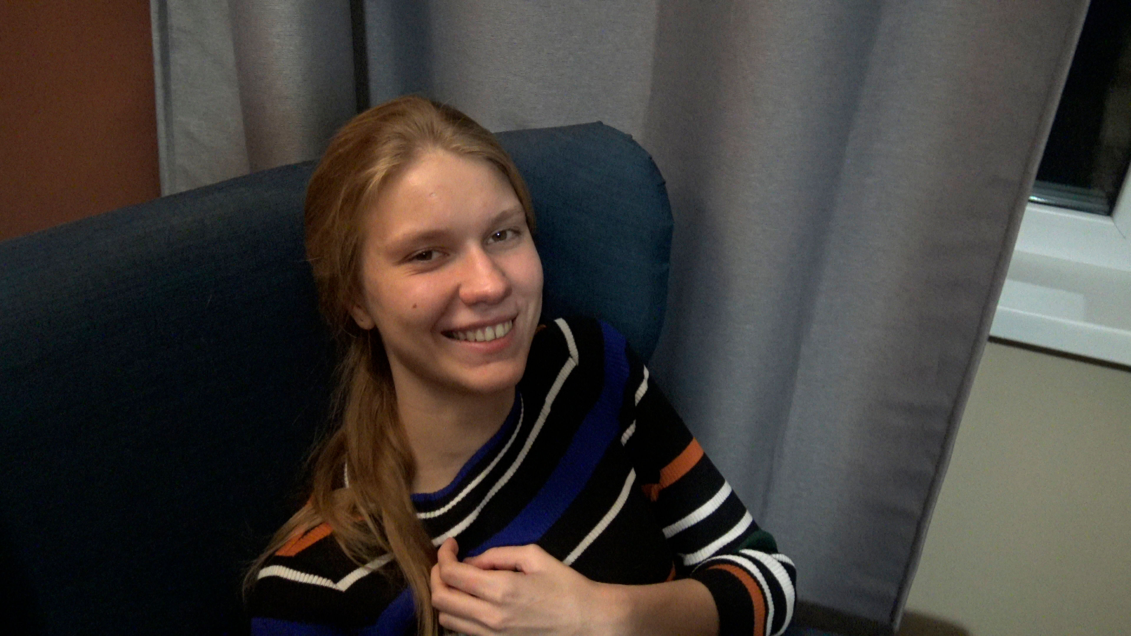 Milana at Stefania's birthday