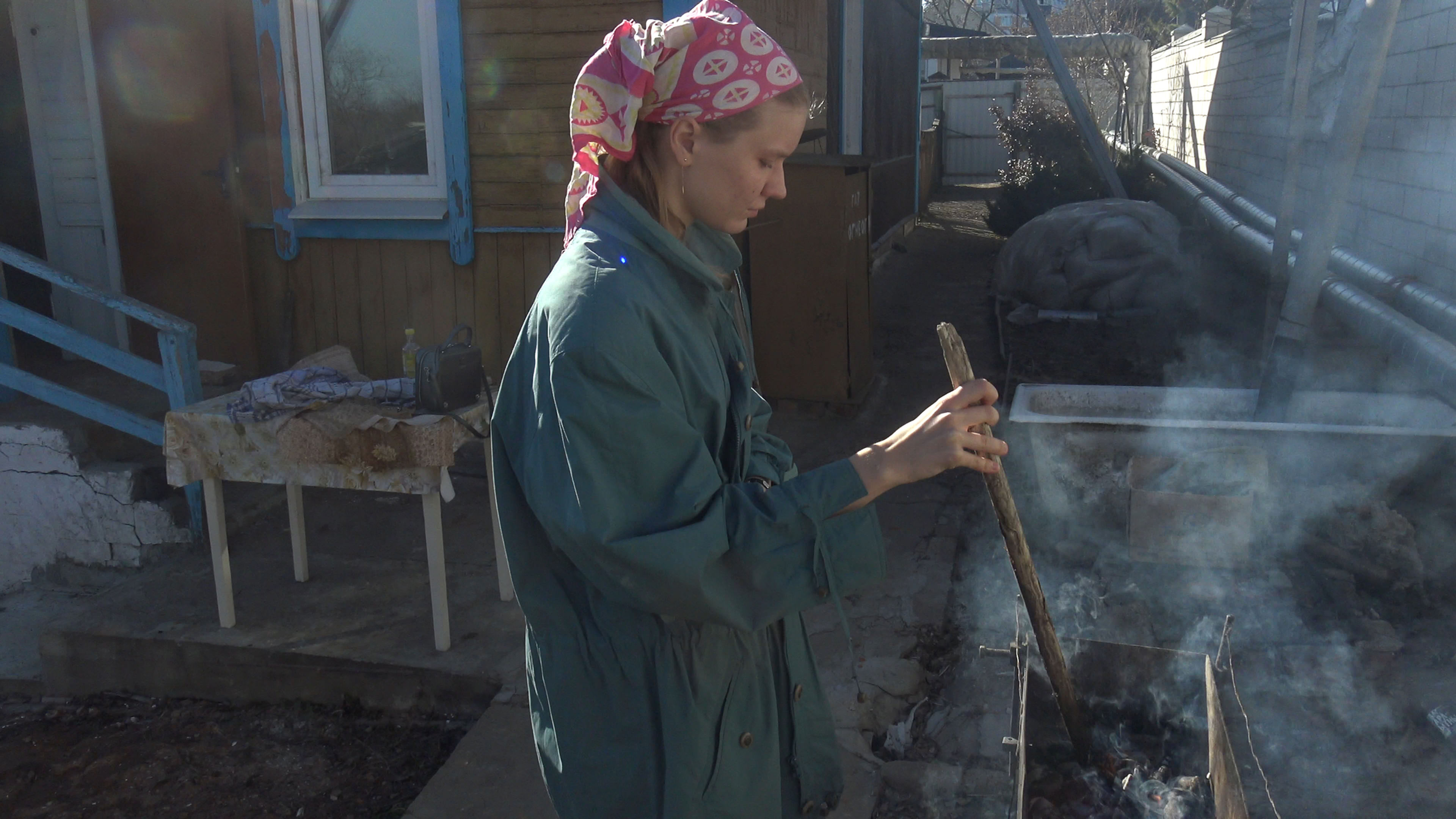 The first spring shashlik
