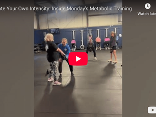 Metabolic training intensity