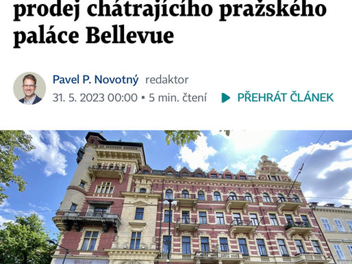 VYMÁHANÁ POHLEDÁVKA PALÁCE BELLEVUE V PRAZE