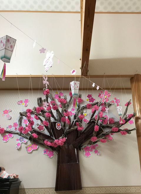 立体の梅の木