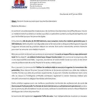 Garantir l’accès aux soins pour tous les Courbevoisiens