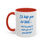 Thumbnail: Inspirational Script Accent Coffee Mug (11/15 oz) — Blue Handwritten Quote