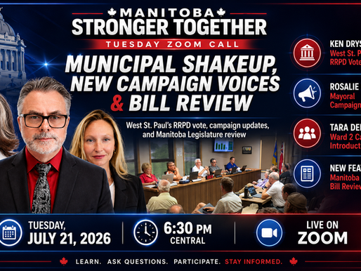 A MUNICIPAL SHAKEUP, NEW CAMPAIGN VOICES & THE BILLS SHAPING MANITOBA