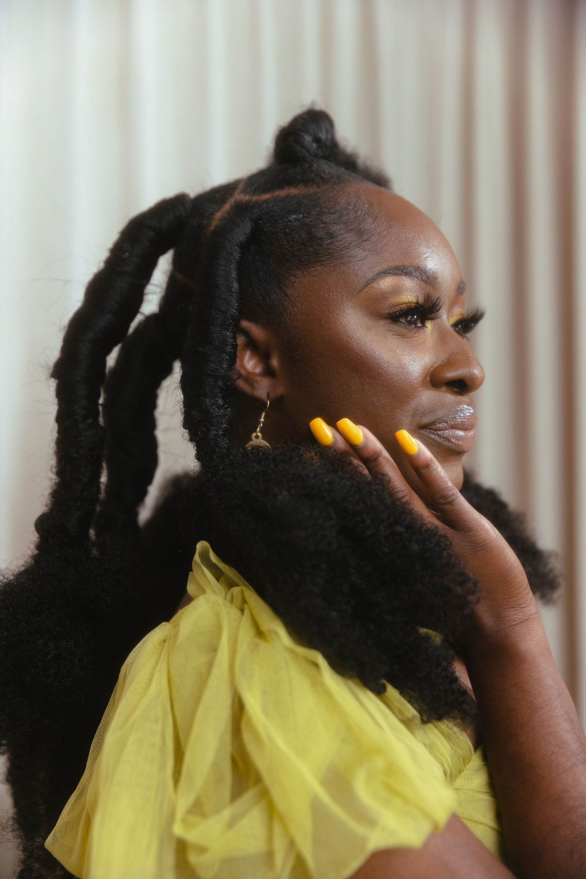 Portrait from Heavy is the Head that Wears the Crown exploring Black hair, identity, and beauty politics