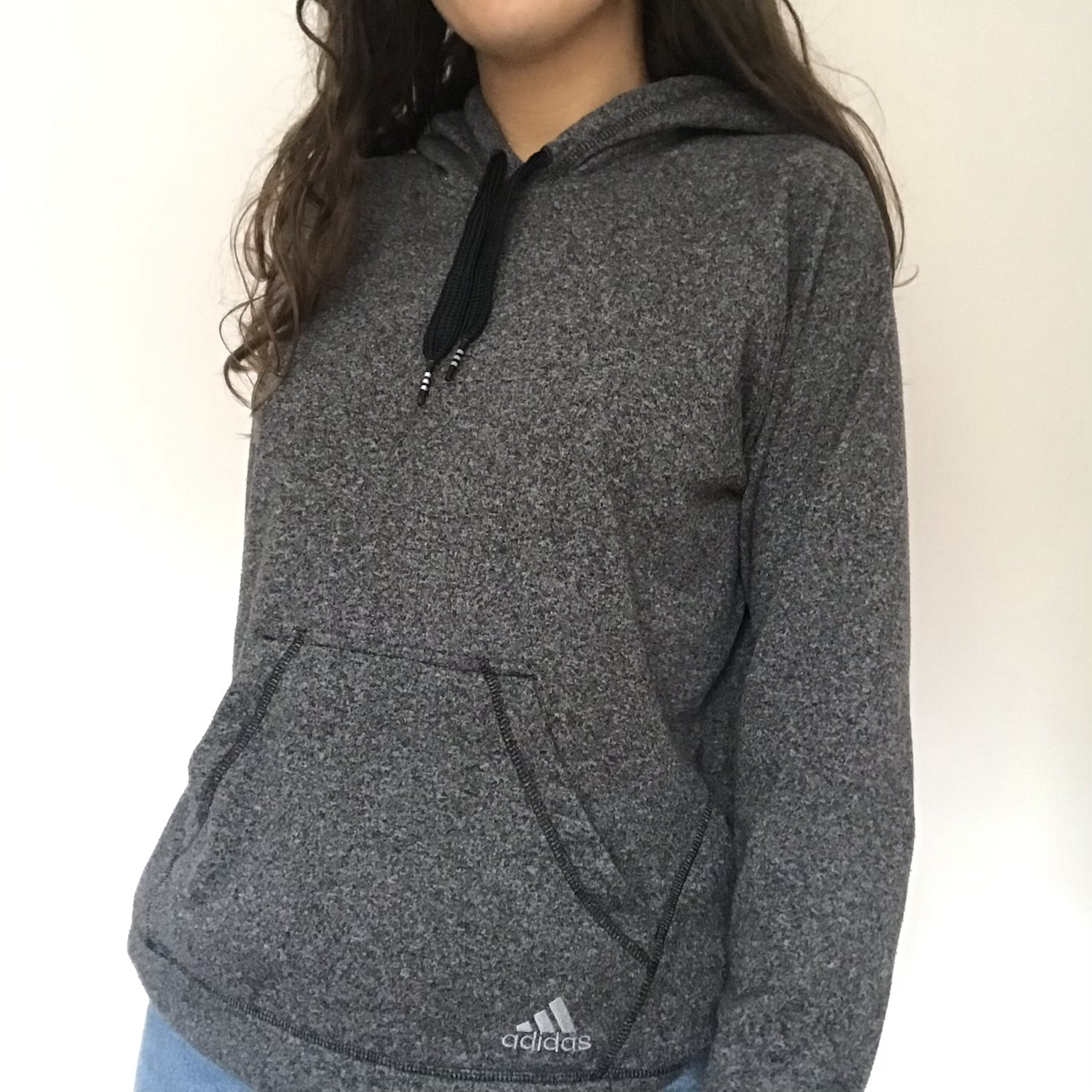 Adidas Climawarm Thumbhole Grey Marl 